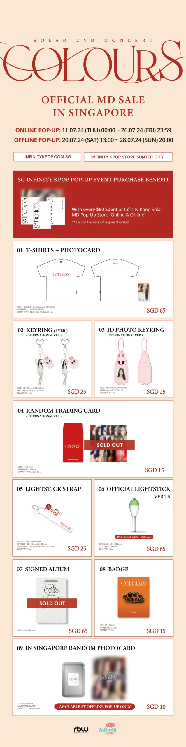 Solar Merchandise List Singapore